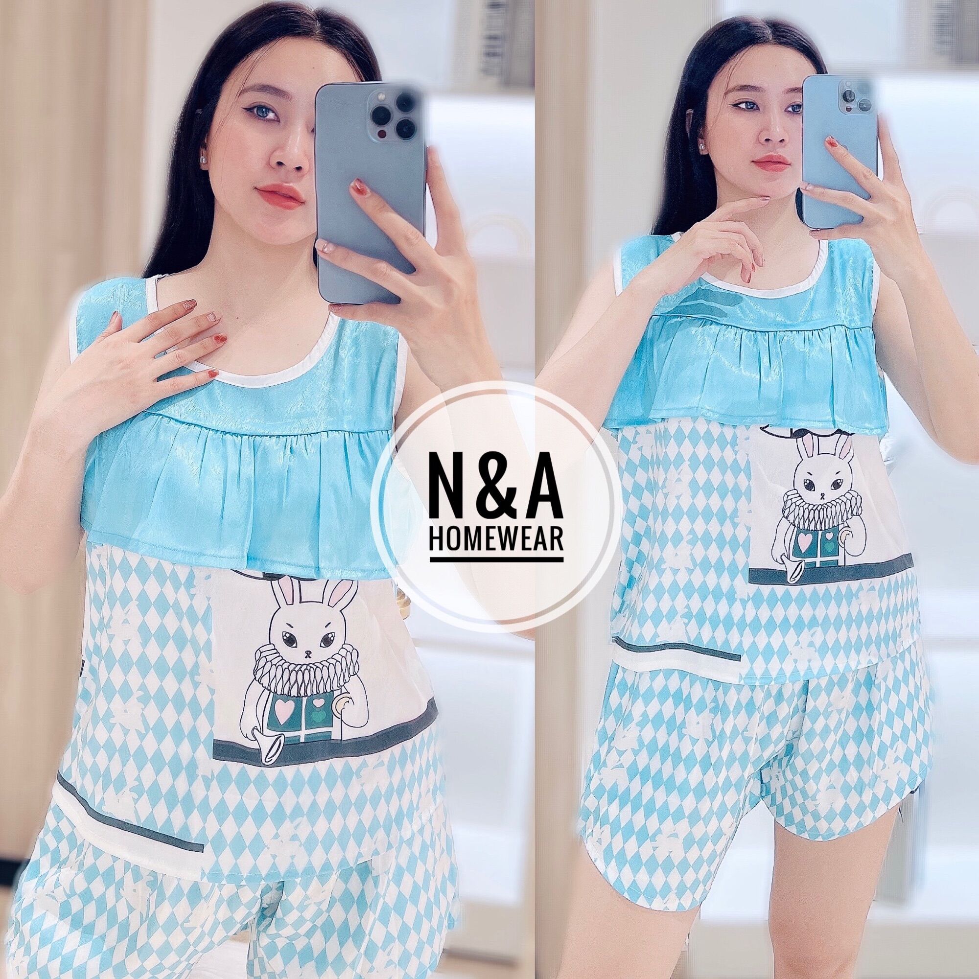 🌟🌟🌟mẫu mới đón tết - bộ đùi sát nách tầng lụa xước cao cấp đủ size 50-70kg🌟🌟🌟