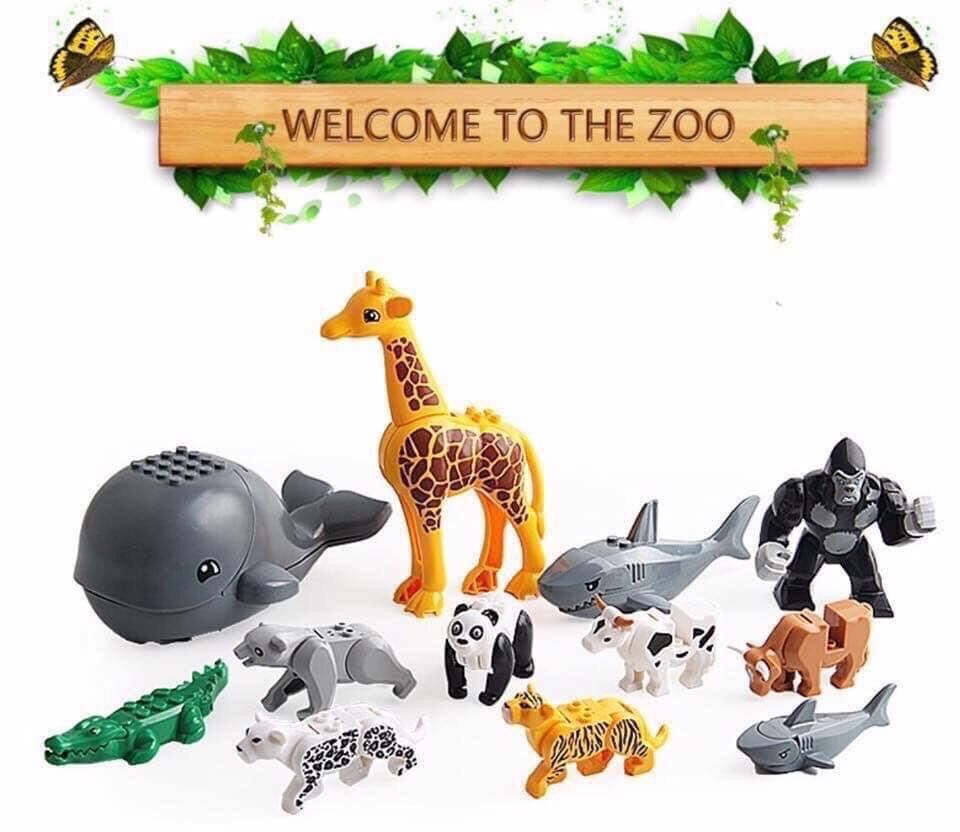 Lego thú gồm 12 thú cho bé từ 2,5 tuổi