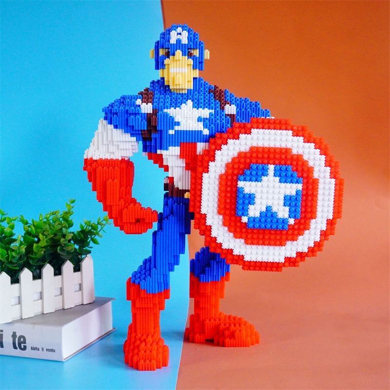 [HOÀN TIỀN 6%]bộ đồ chơi xếp hình lắp ráp nhân vật hoạt hình mario - pikachu - mèo máy doremon nanob