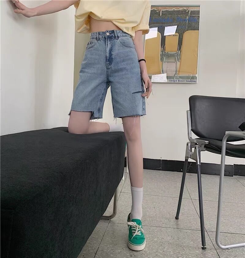 🔅Quần Jeans ngố rách ullzang