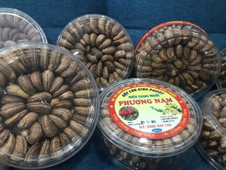 Hạt điều rang muối, Hạt Điều Phương Nam (Vip) nguyên hạt a cồ sếp hoa 500g/hôp