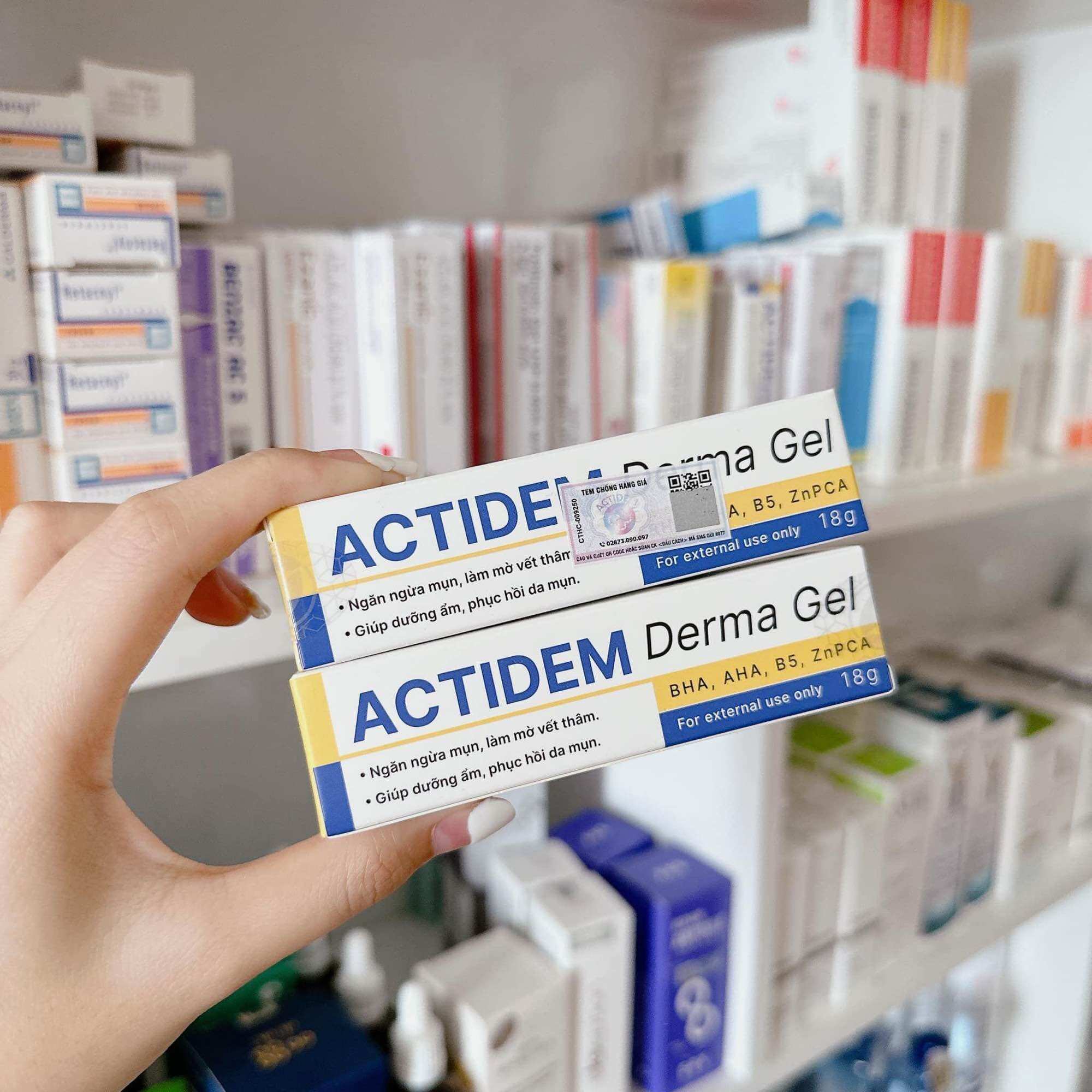 Kem Giảm Mụn Actiderm Derma Gel 18g