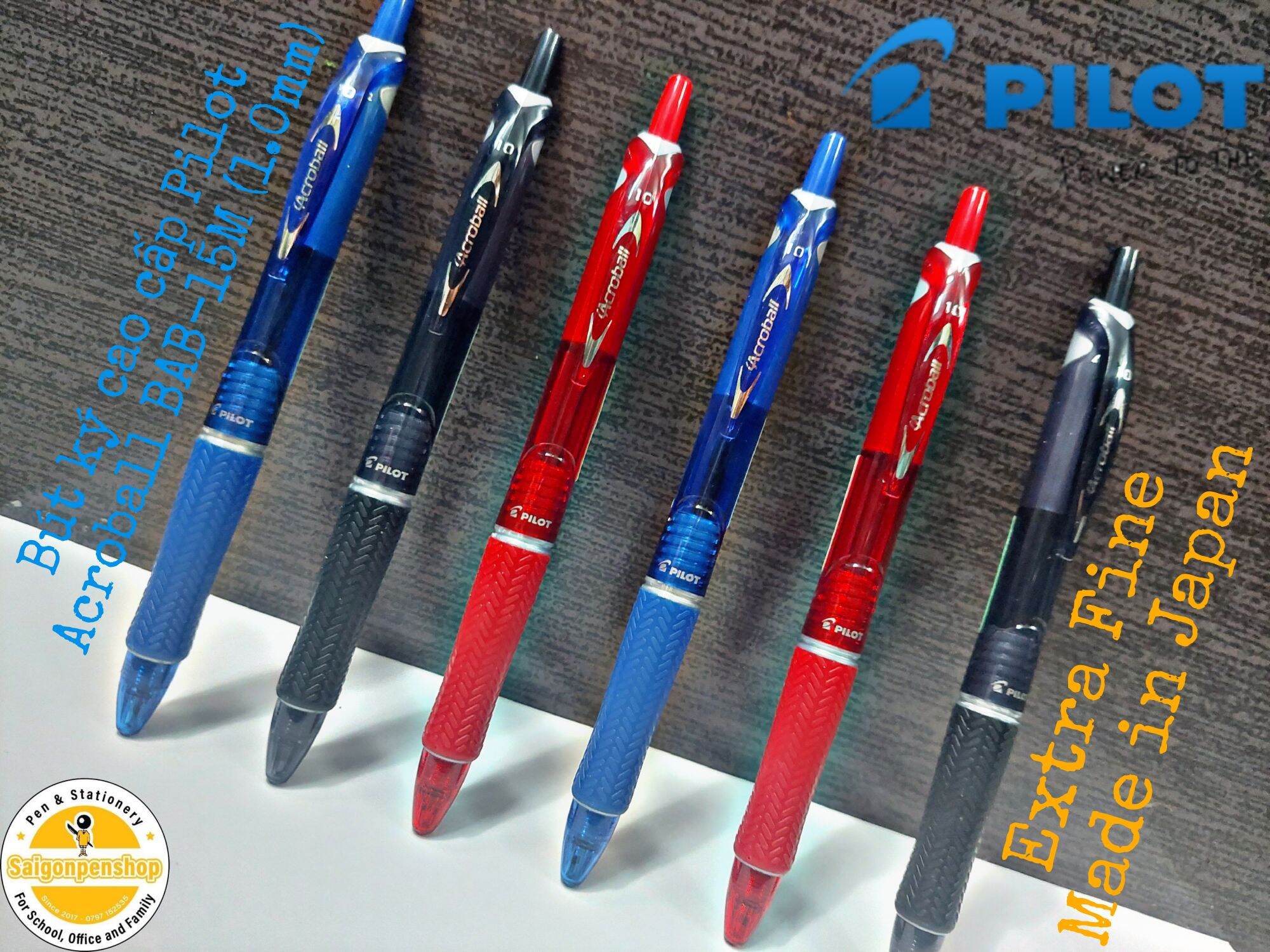 Bút ký/viết cao cấp pilot acroball / bab-15m/bg . made in japan