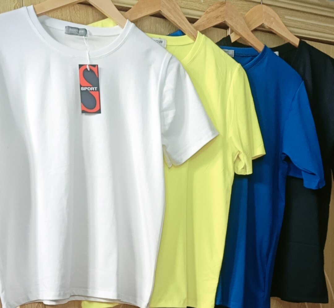89k 3 áo thun trơn chất liệu cotton cho nam