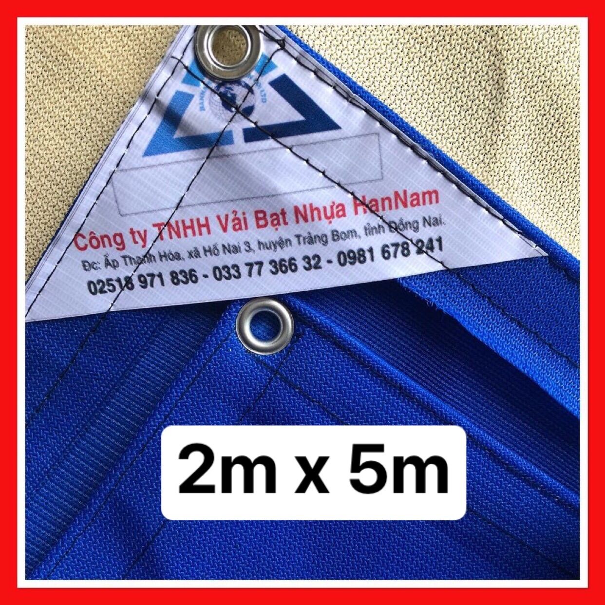 Lưới che nắng, che lan 2m x 5m có khoen 4 măt
