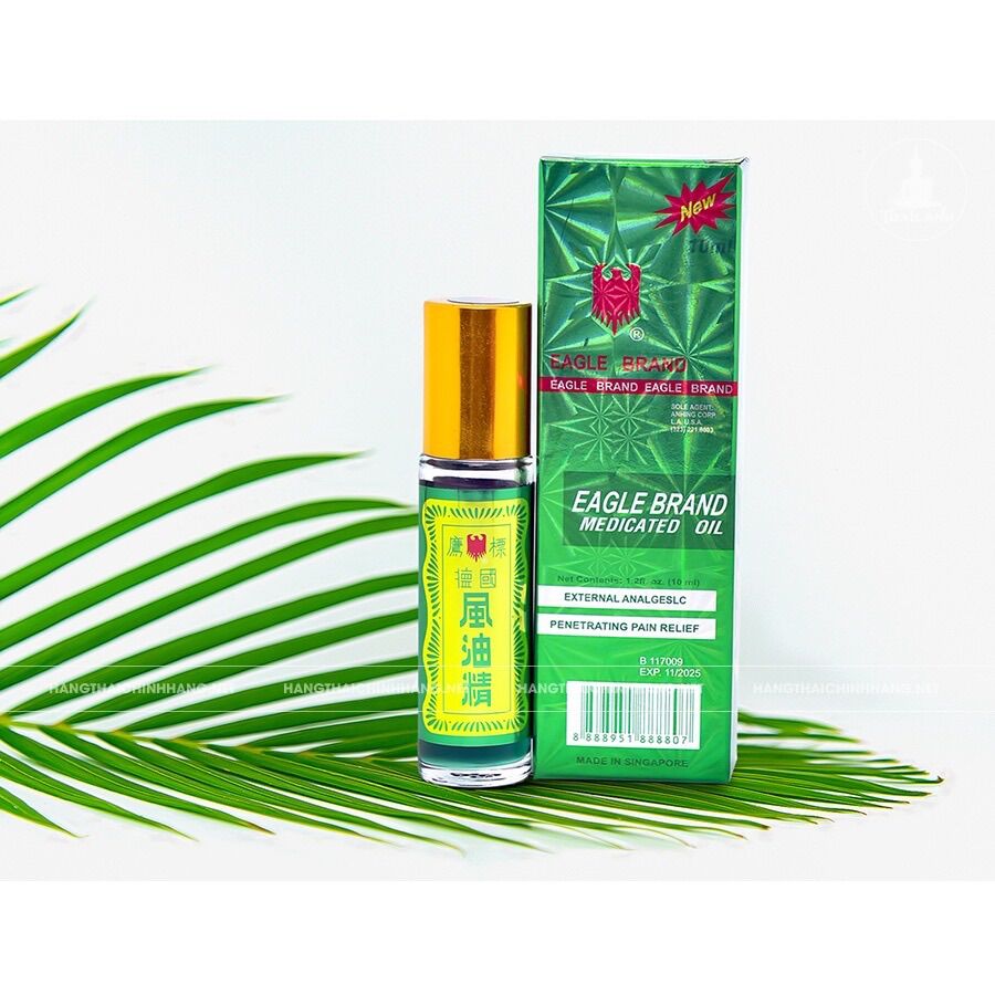 Dầu gió Singapore con ó dạng lăn 12ml của Mỹ