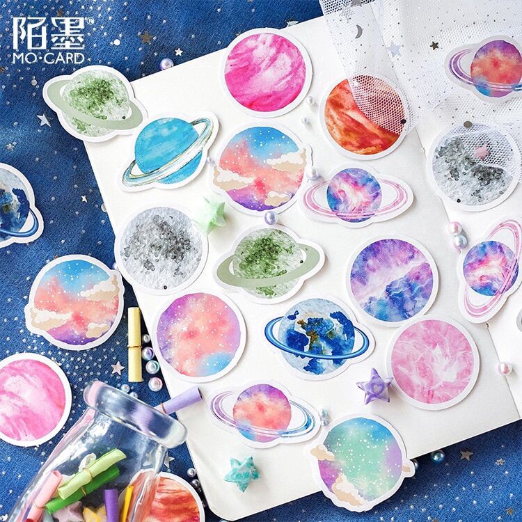 Tệp 45 sticker hành tinh galaxy