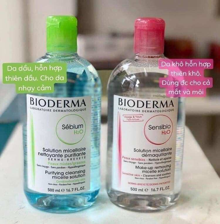 Nước tẩy trang Bioderma 500ml (đủ bill)