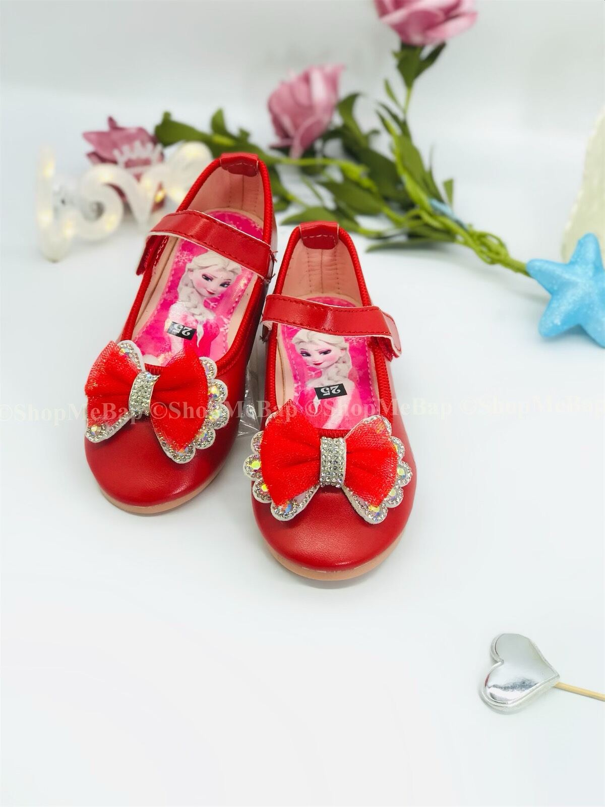 Giày búp bê lót elsa siêu dễ thương cho bé gái