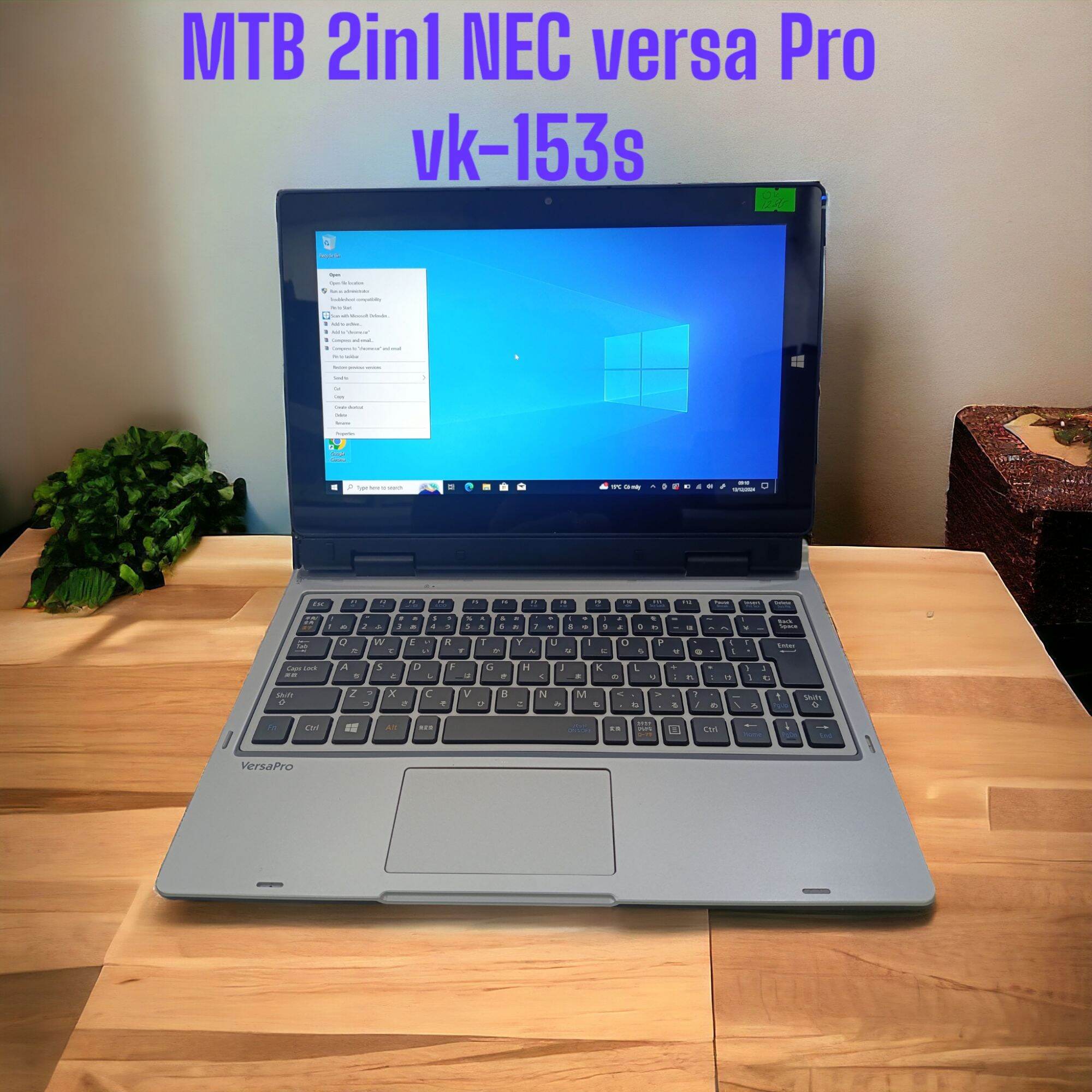 Máy tính bảng 2in1 NEC versaPro vk-153s.hang cũ hình thức đẹp 90%