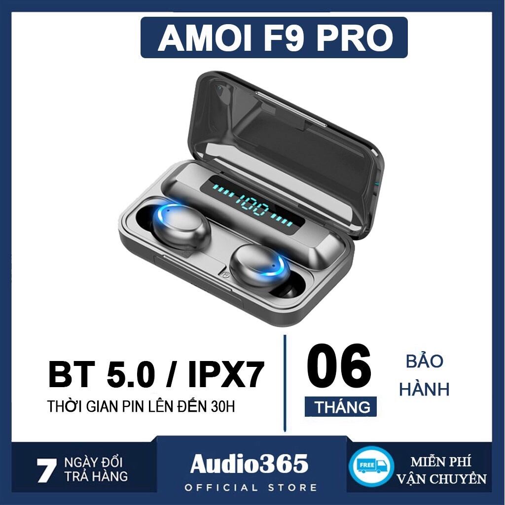 Tai Nghe Bluetooth Amoi F9 Pro Bản Quốc Tế Cao Cấp, Cảm Biến Vân Tay, Sạc Dự Phòng - Amoi F9 Pro