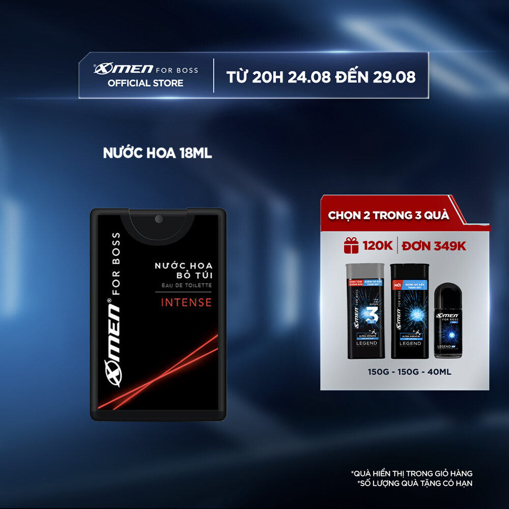 Nước hoa bỏ túi Xmen for Boss Intense 18ml
