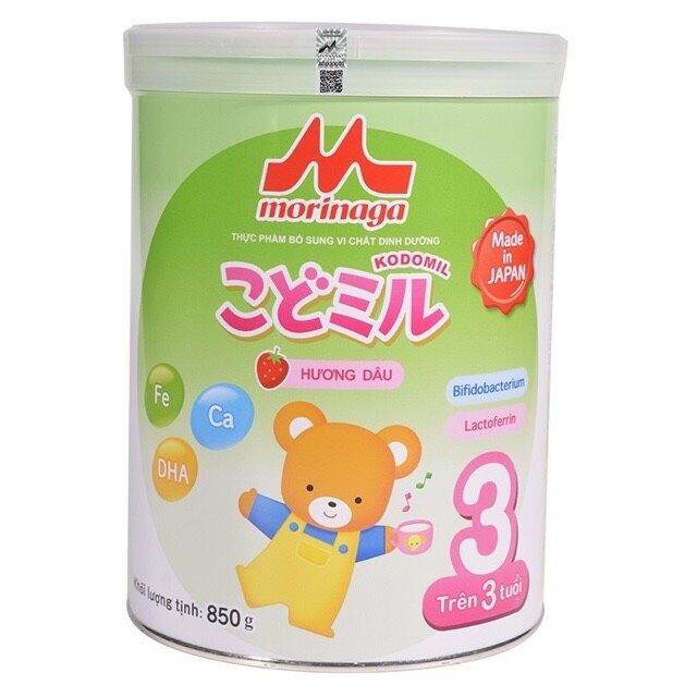 Thanh lý sữa morinaga số 3 850g hương Vani dành cho bé trên 3 tuổi