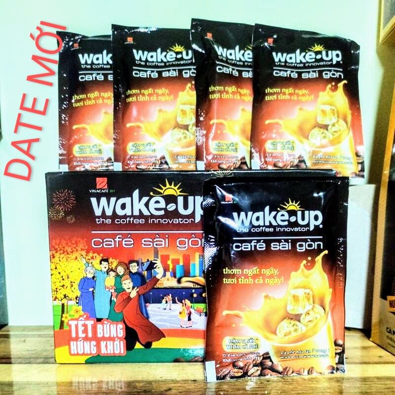 Cà Phê Wake Up Sài Gòn Ngon Rẻ (24gói x 19gam) DATE MỚI