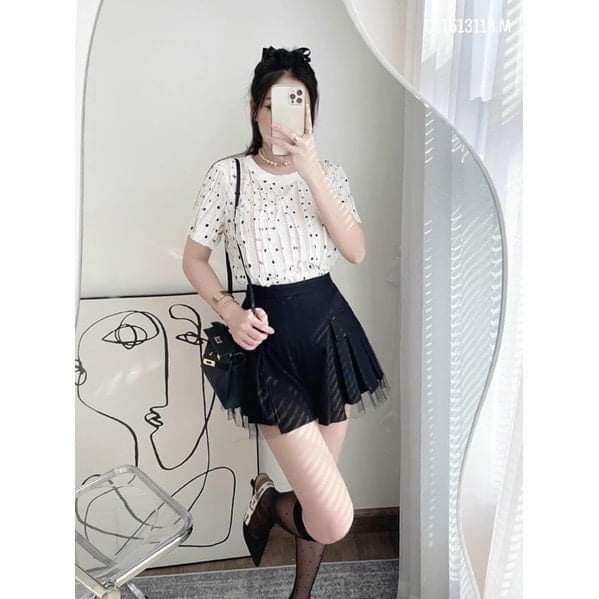 CHÂN VÁY PHỐI REN XLL1