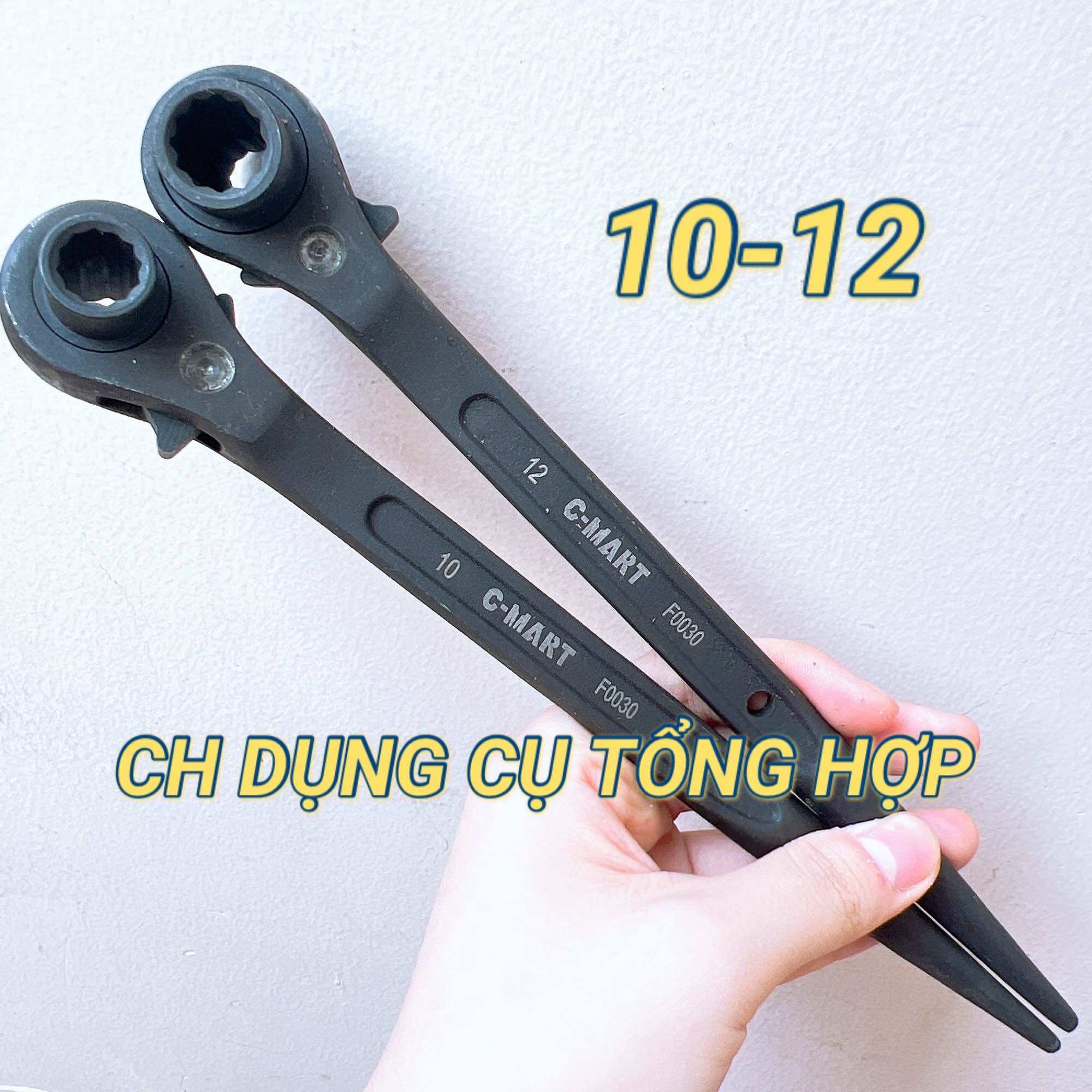 Cờ lê đuôi chuột 10x12mm/ cần siết đuôi chuột 10x12mm f0030-1012 c'mart