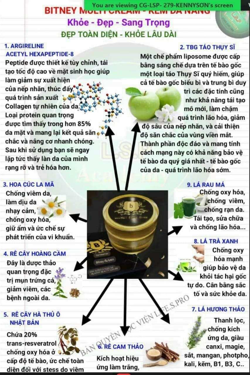 KEM BITNEY MULTI CREAM - Kem Đa Chức Năng.30gr