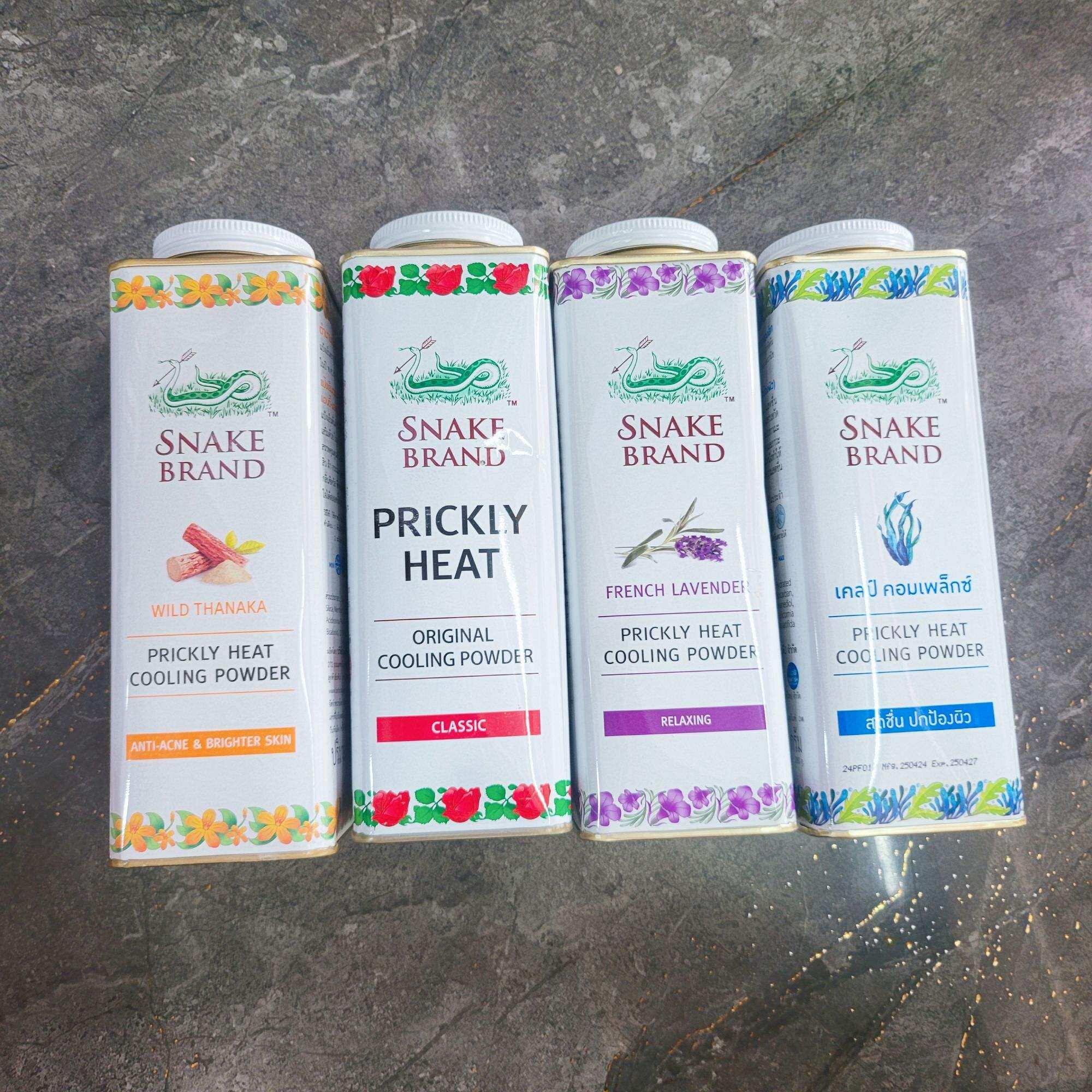 Phấn rơm Thái Lan Snake Brand Prickly Head 280g mát lạnh khử mùi hôi cơ thể