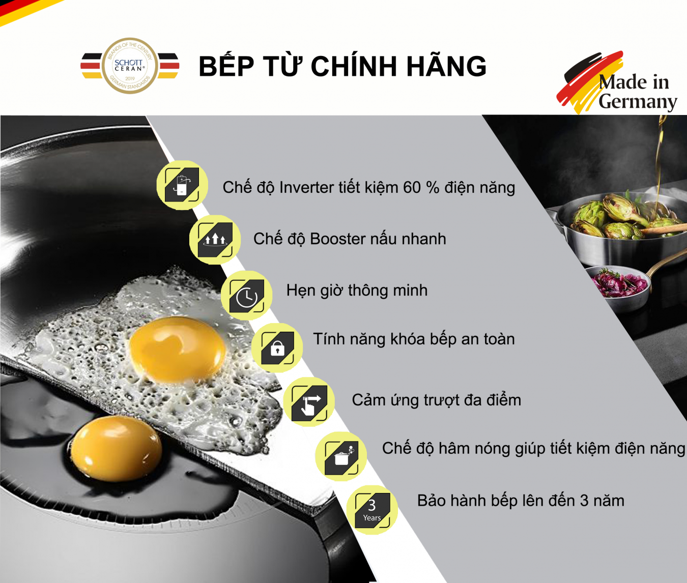 Bếp ba từ - hồng ngoại GERTECH GT-5205