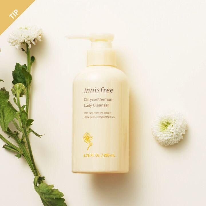 [HCM]Dung dịch vệ sinh phụ nữ Innisfree Chrysanthemum Lady Cleanser 200ml (Mẫu mới 2019)
