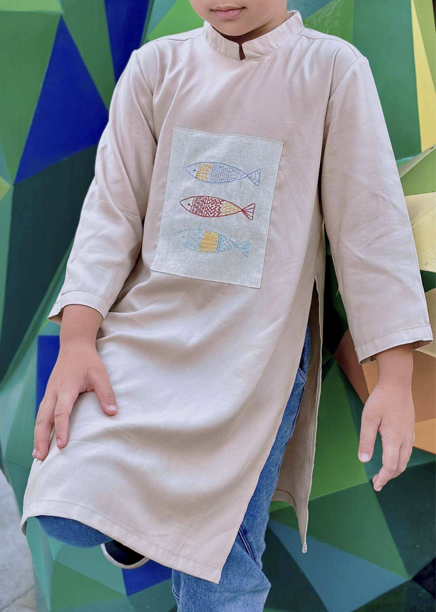 Áo Dài Tết 2024 Bé Trai (Áo Lẻ)