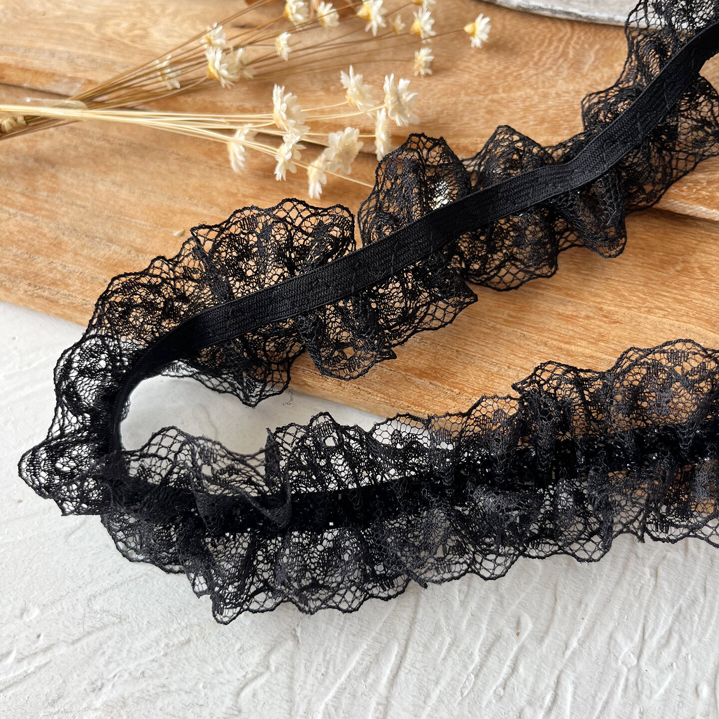 High-End Lolita Lace Trim Handmade DIY Baby Clothes Decorative Pleated Skirt Hem Pain Bag Large Elastic Tube