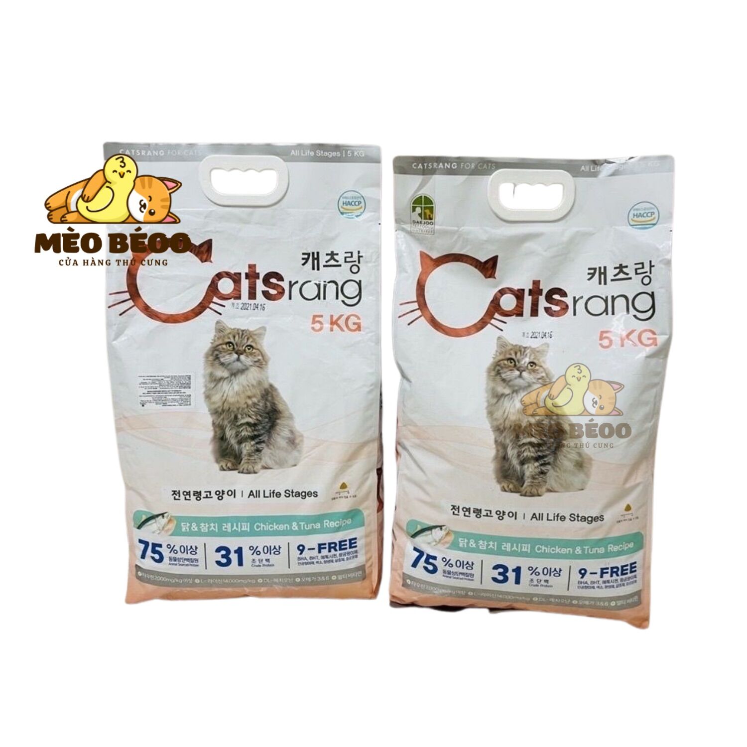 Thức ăn cho mèo Catsrang bao 5kg