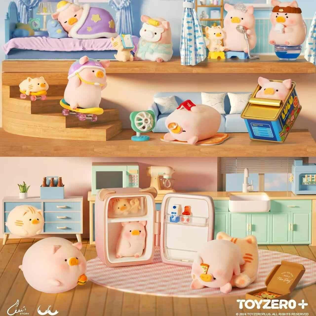 Hộp Đồ Chơi Lót Nỉ Blind Box Lú Lu Pig Series Quà Tặng Đồ Chơi Mềm Bằng Nhựa Cho Người Lớn Và Trẻ Em