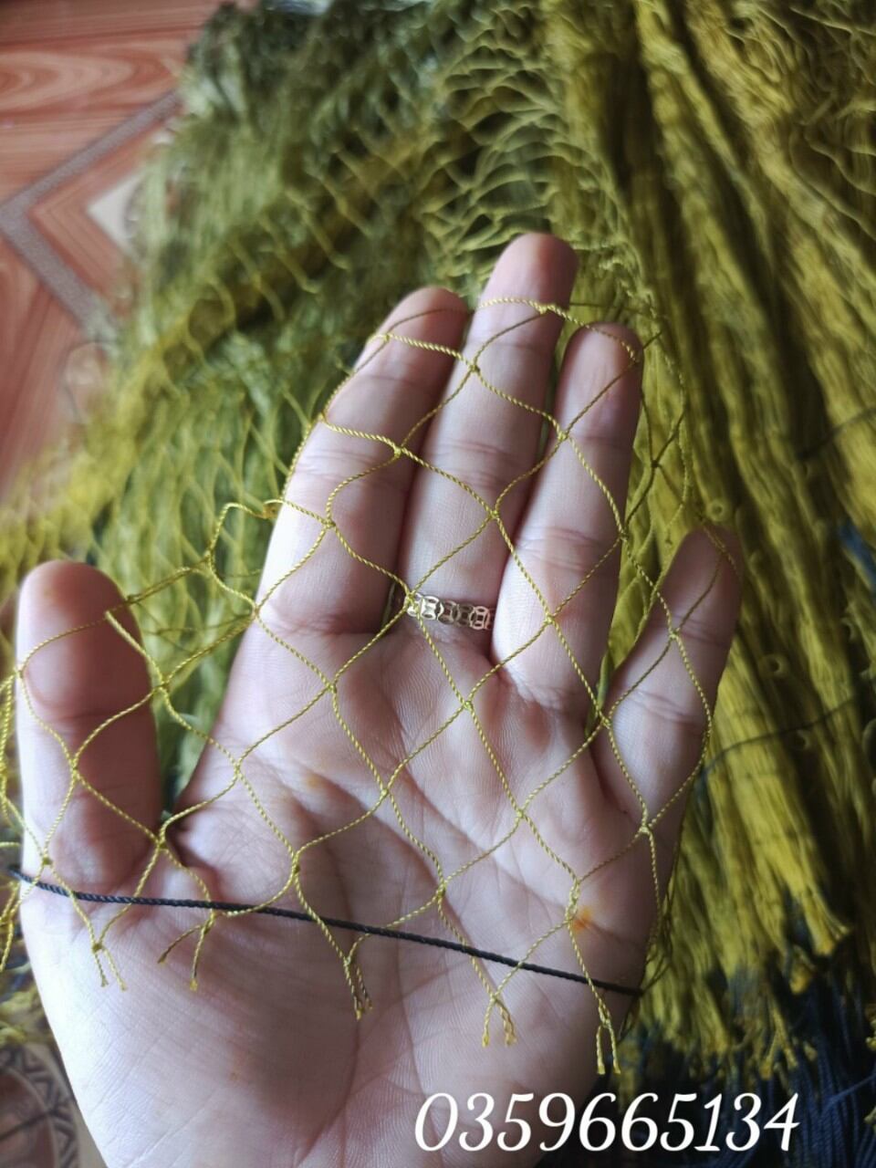 10m lưới bẫy rắn . chất liệu dù thái. đã nhuộm màu tàng hình cỏ khô.