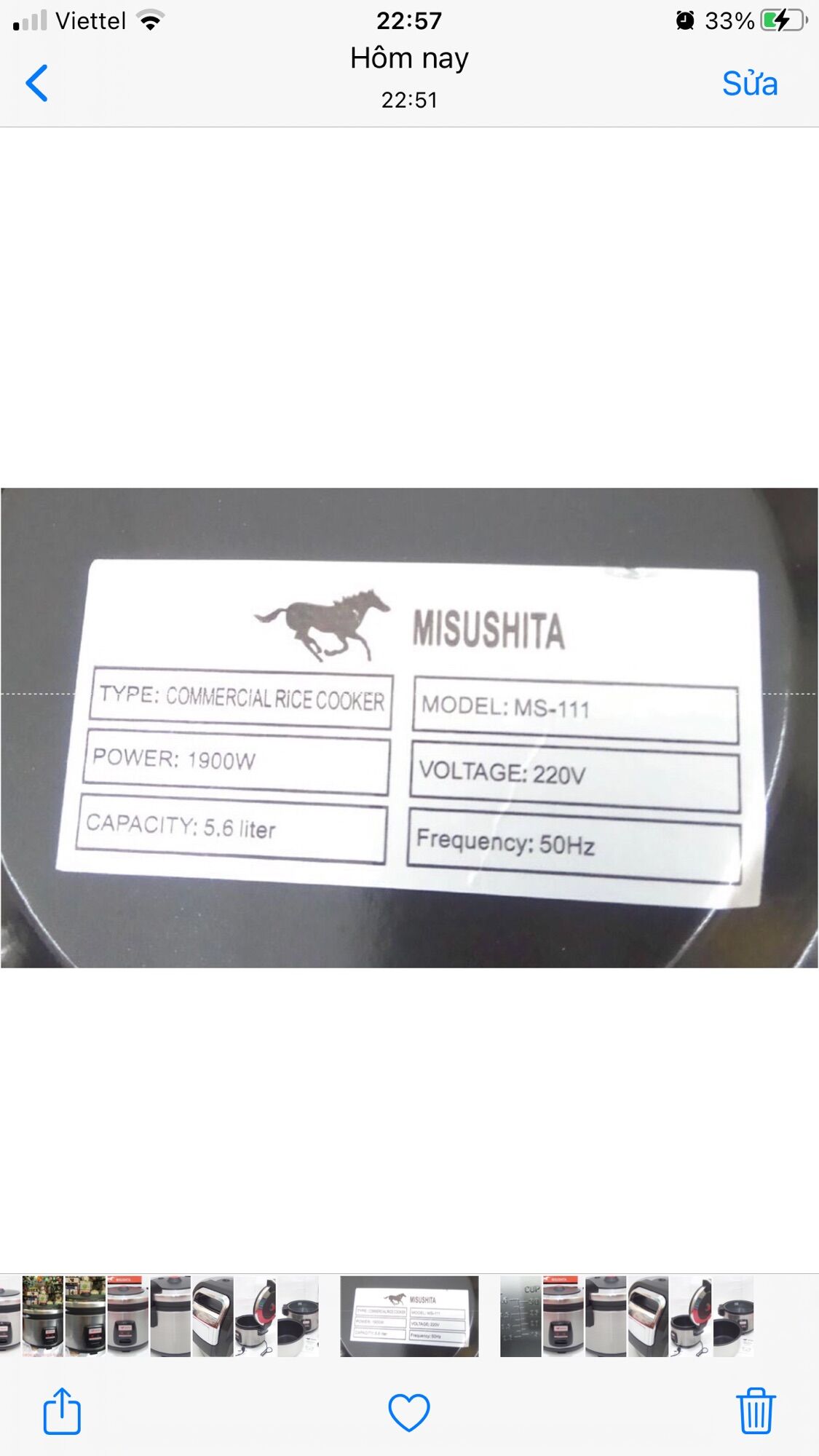 🦋 [12-Month Warranty] Misushita 13-Liter Rice Cooker (5.6 Liters of Rice)