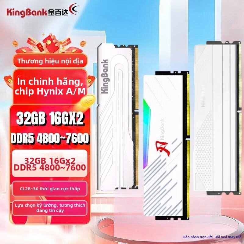 DDR5 Desktop Memory Giá 9,843,000 Đồng*Miễn phí vận chuyển