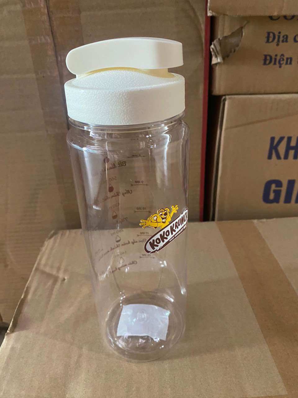 Bình Nước Nhắc Nhở Nescafe 700ml Nhựa Duy Tân - Kt: (20 x 7.4) cm