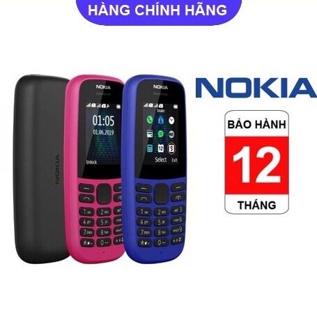 Điện thoại nokia 106 đời 2019, nokia 105 nghe gọi cực bền mới fullbox