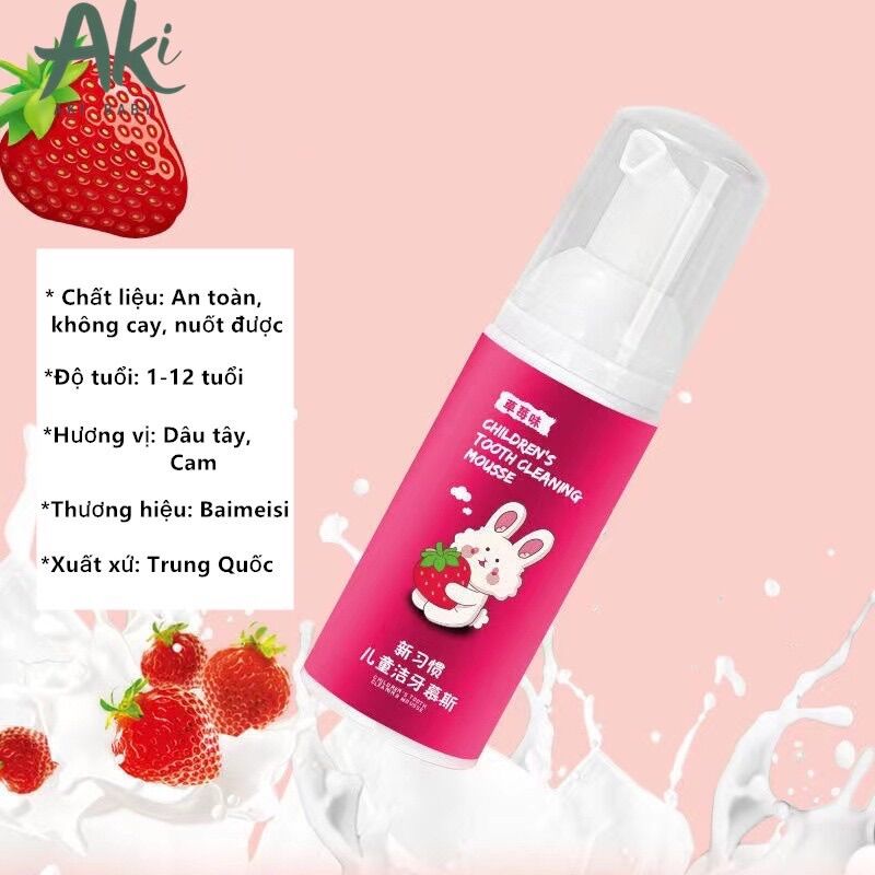 Kem đánh răng tạo bọt cho bé