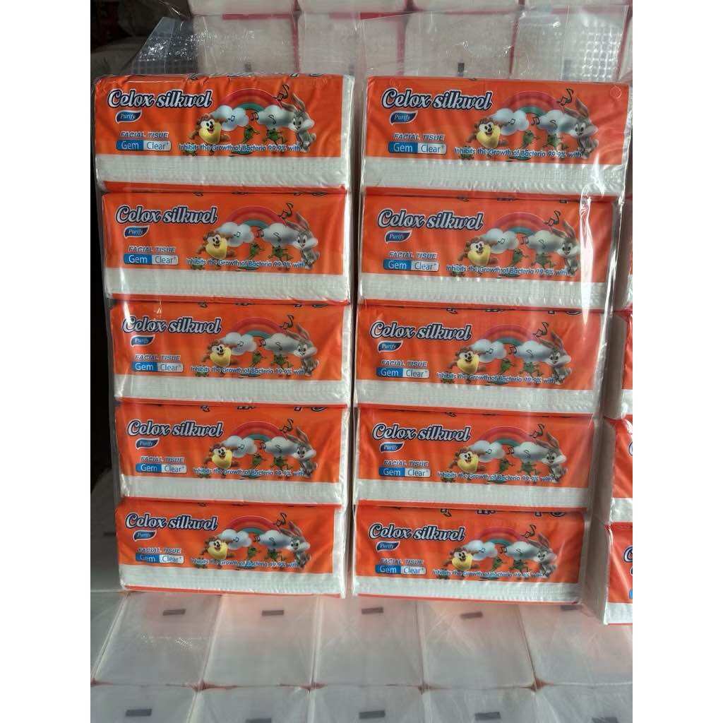 Combo 10 bịch khăn giấy rút 300 tờ/3 lớp siêu dai mềm mịn - Giấy rút trắng loại 1 bịch lớn