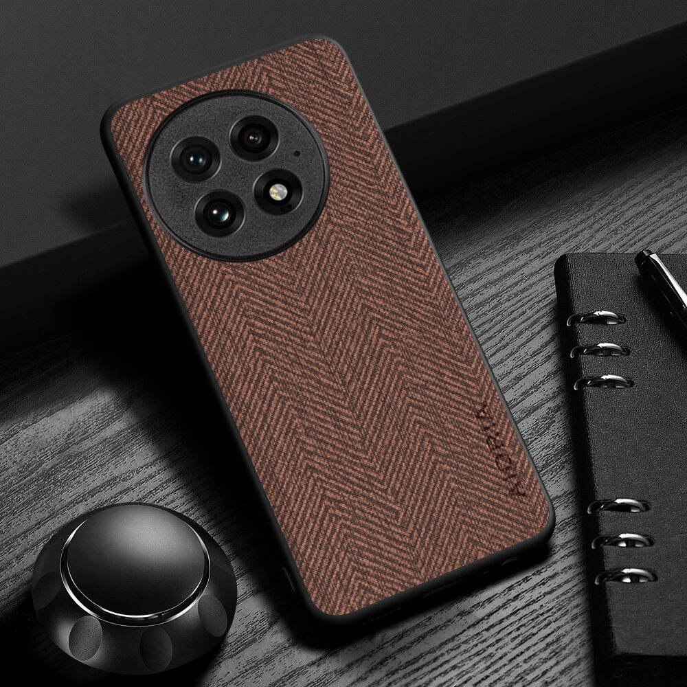 Ốp Lưng Điện Thoại OnePlus 13 12 11 11R 10T 10 Pro ACE Pro Chất Liệu Da Nhẹ Bền Thiết Kế Vân Gỗ Chốn