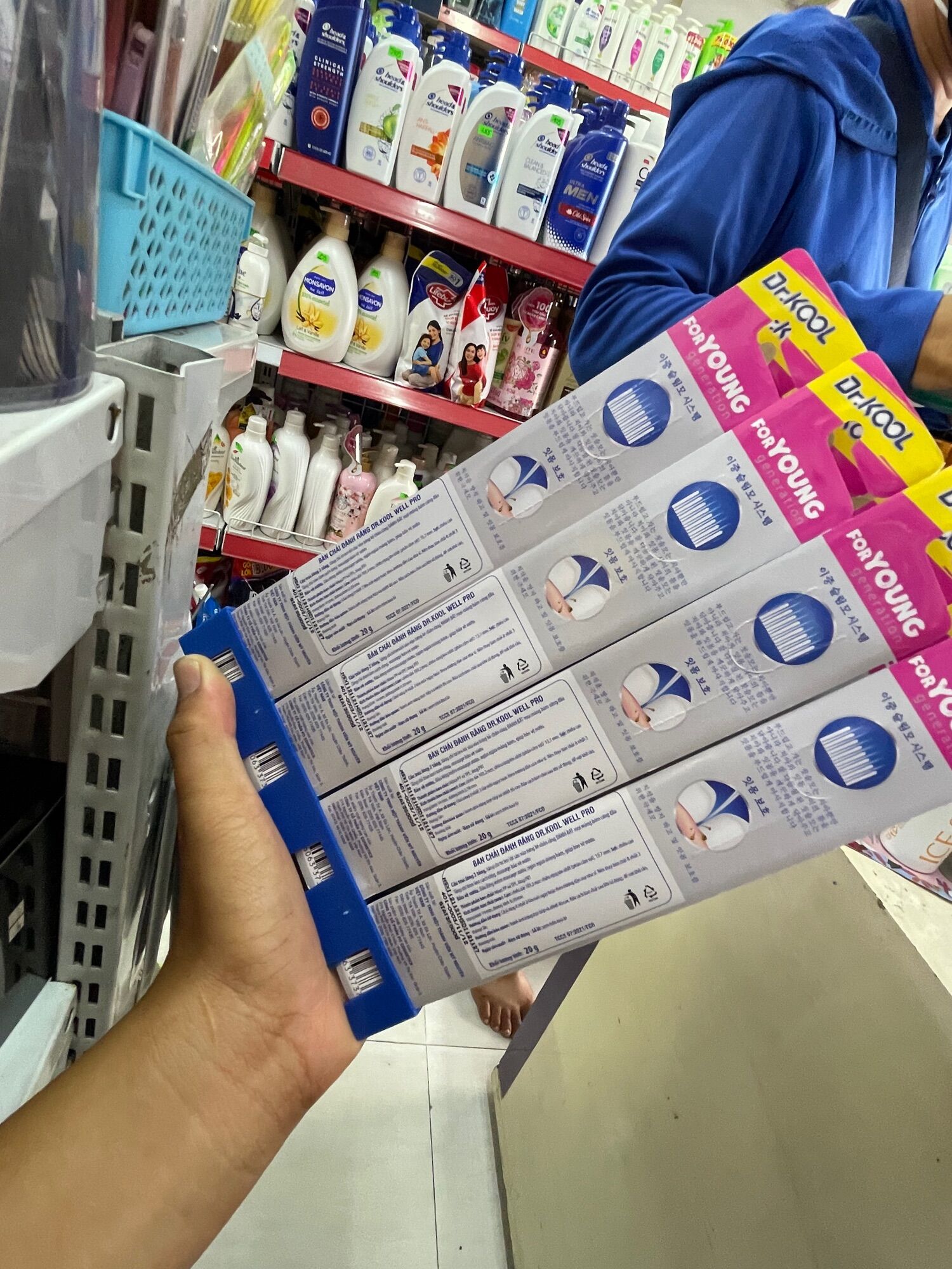 Combo 3 cây bàn chải đánh răng Dr Kool Hàn Quốc Mashi Pro