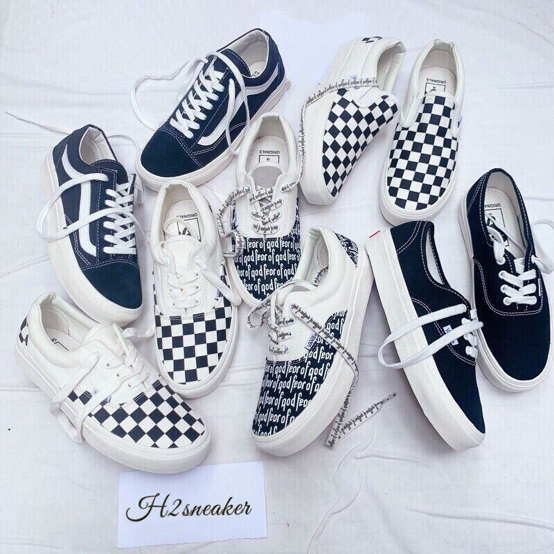 Giày sneaker 𝐕𝐚𝐧𝐬 𝐒𝐭𝐲𝐥𝐞 𝐕𝐚𝐮𝐥𝐭 , vans old skool đen thấp
