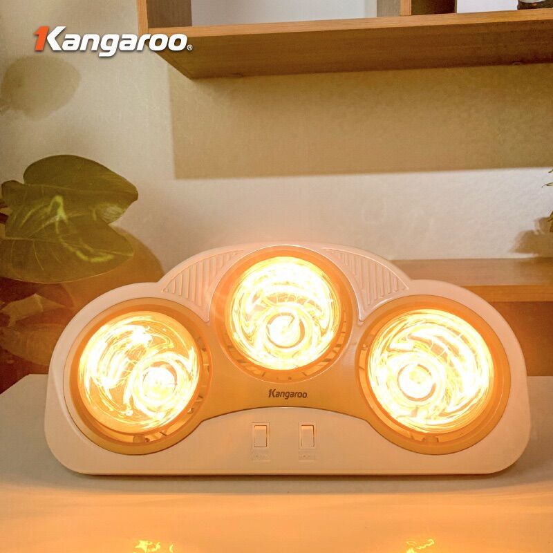 Đèn sưởi nhà tắm 3 bóng Kangaroo KG3BH03