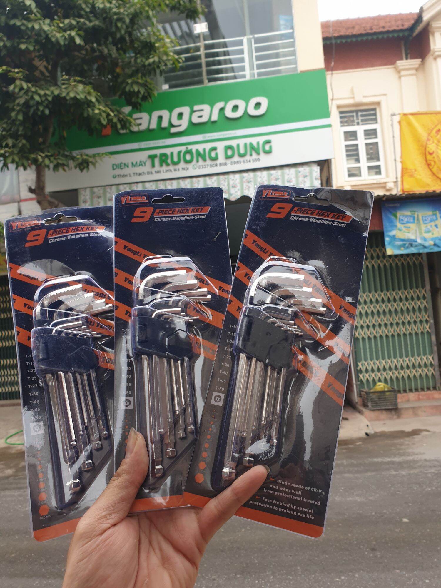 Bộ lục giác có 1 đầu bi 9 món gía siêu rẻ