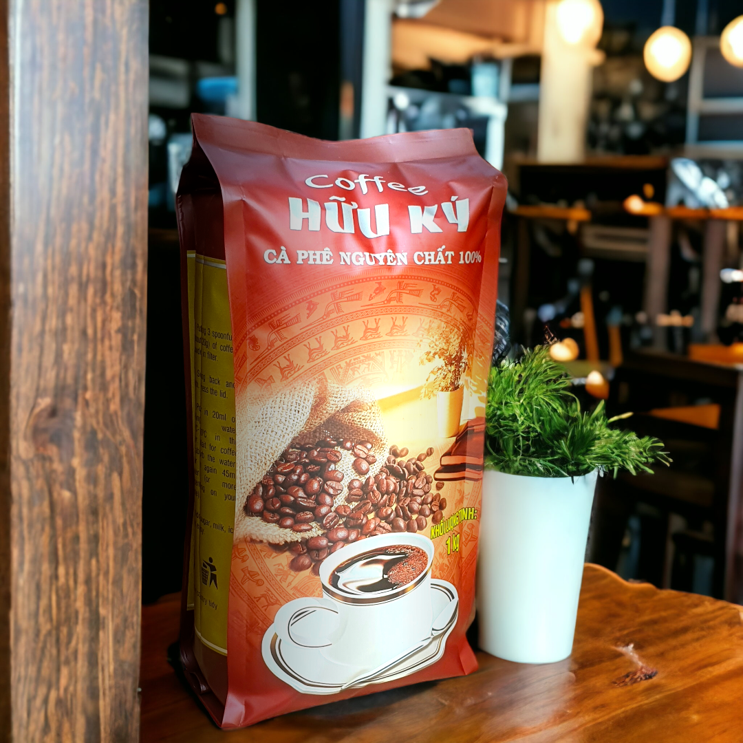 500g cafe mix theo tỉ lệ arabica culi robusta - huu ky coffee & tea