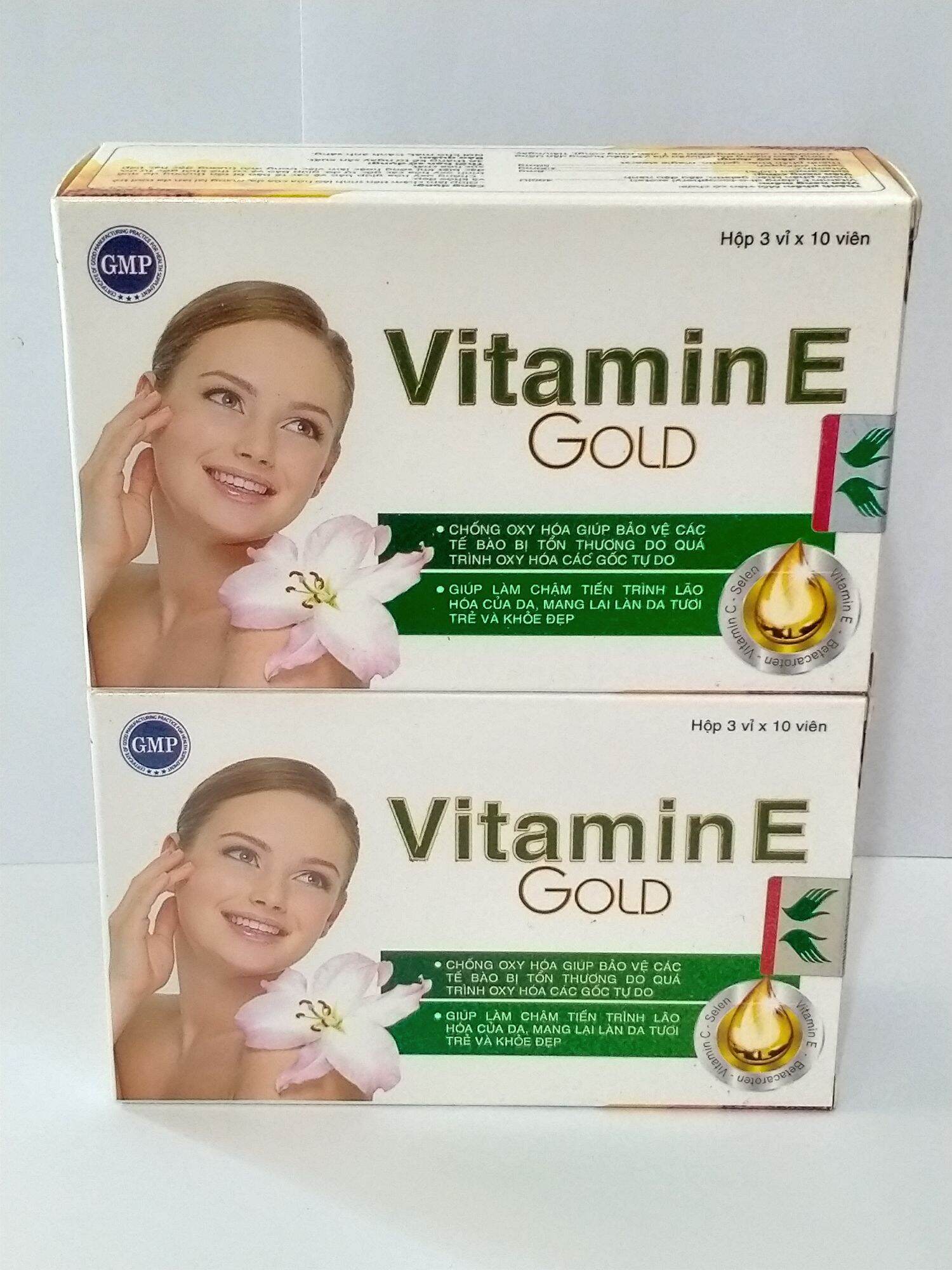 Vitamin E Gold Hộp 30 Viên Chống Lão Hóa Giúp Làm Đẹp Da Cho Làn Da Tươi Trẻ Mỗi Ngày.