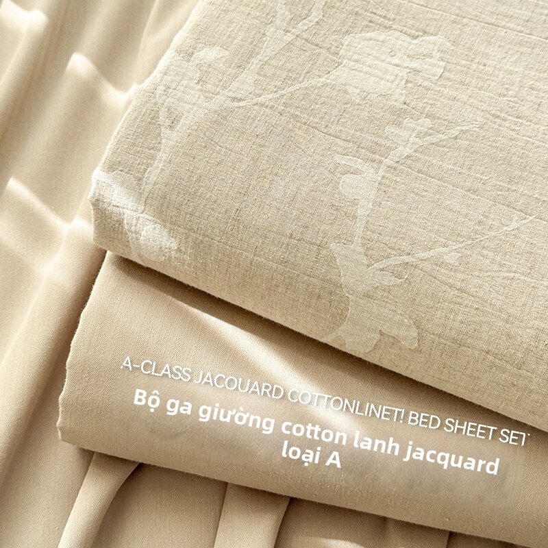 ZHUOLESHI | Soft Breathable Ramie Cotton Bed Sheet Set Floral Printed Giá  522,000 Đồng*Miễn phí vận chuyển