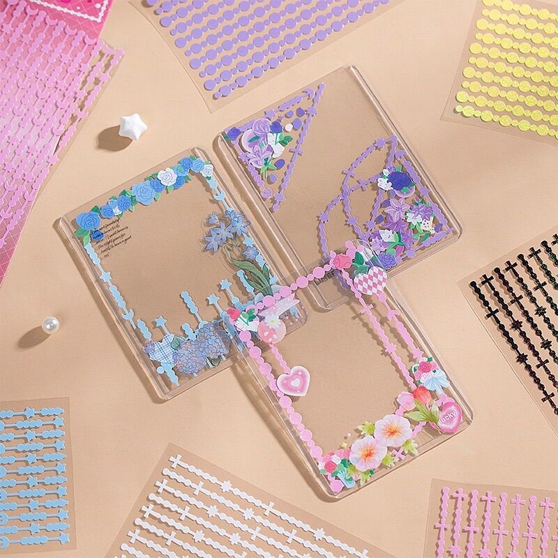 Set 4 tờ sticker dùng để viền và trang trí