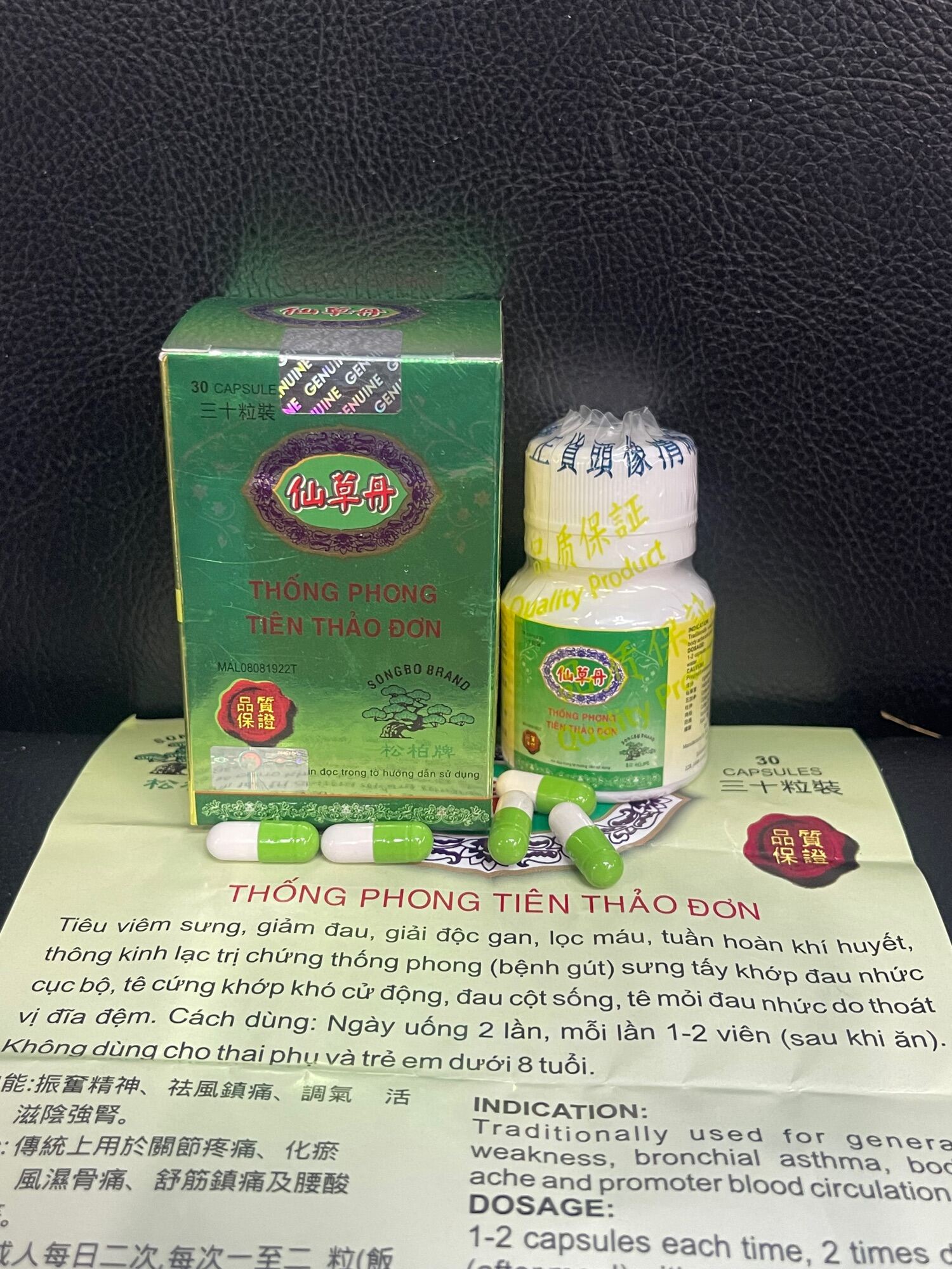 Thống Phong Tiên Thảo Đơn Chai 30 Viên Xương Khớp