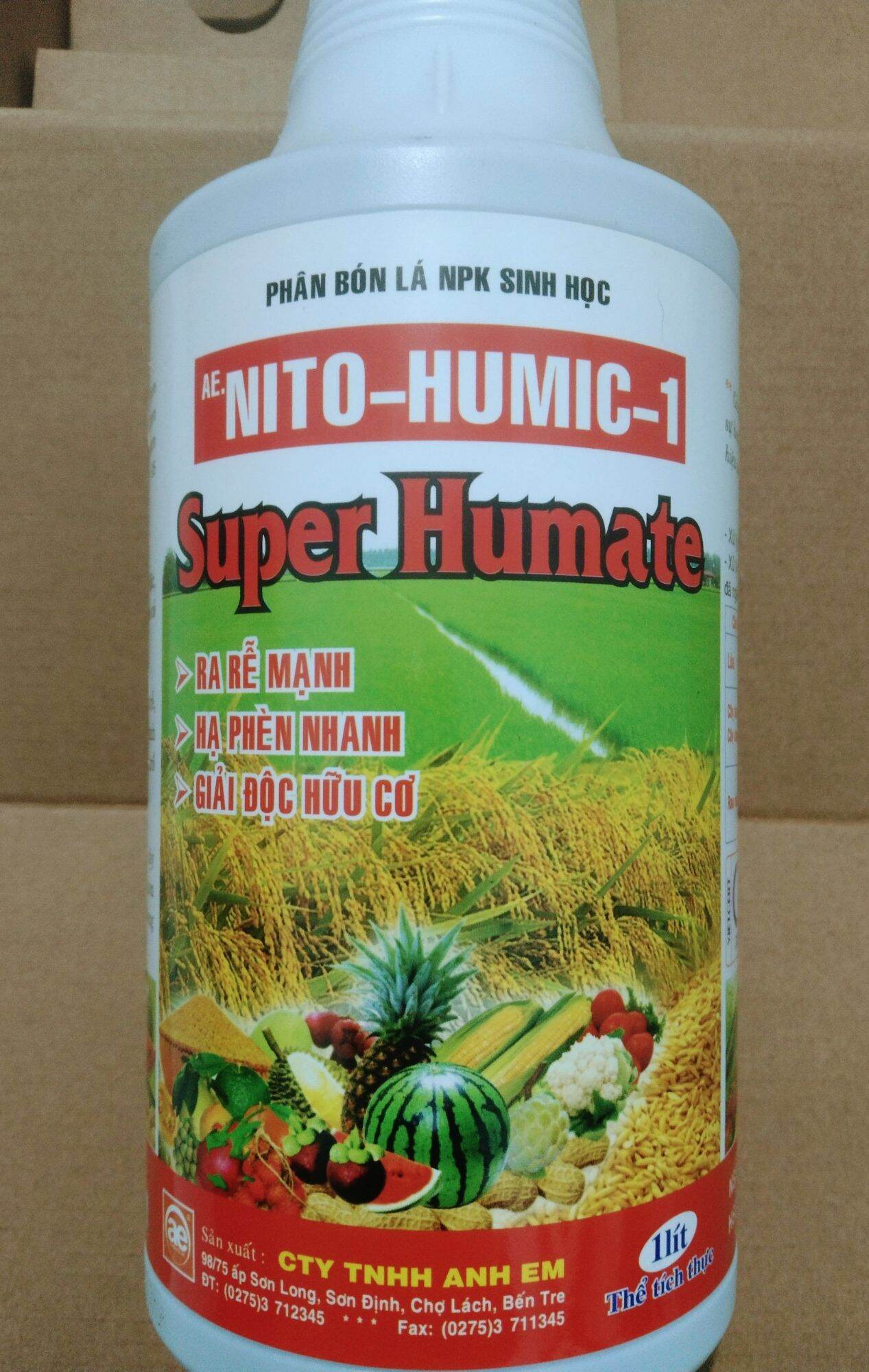 Super humate - ra rễ mạnh, hạ phèn nhanh, giải độc hữu cơ.