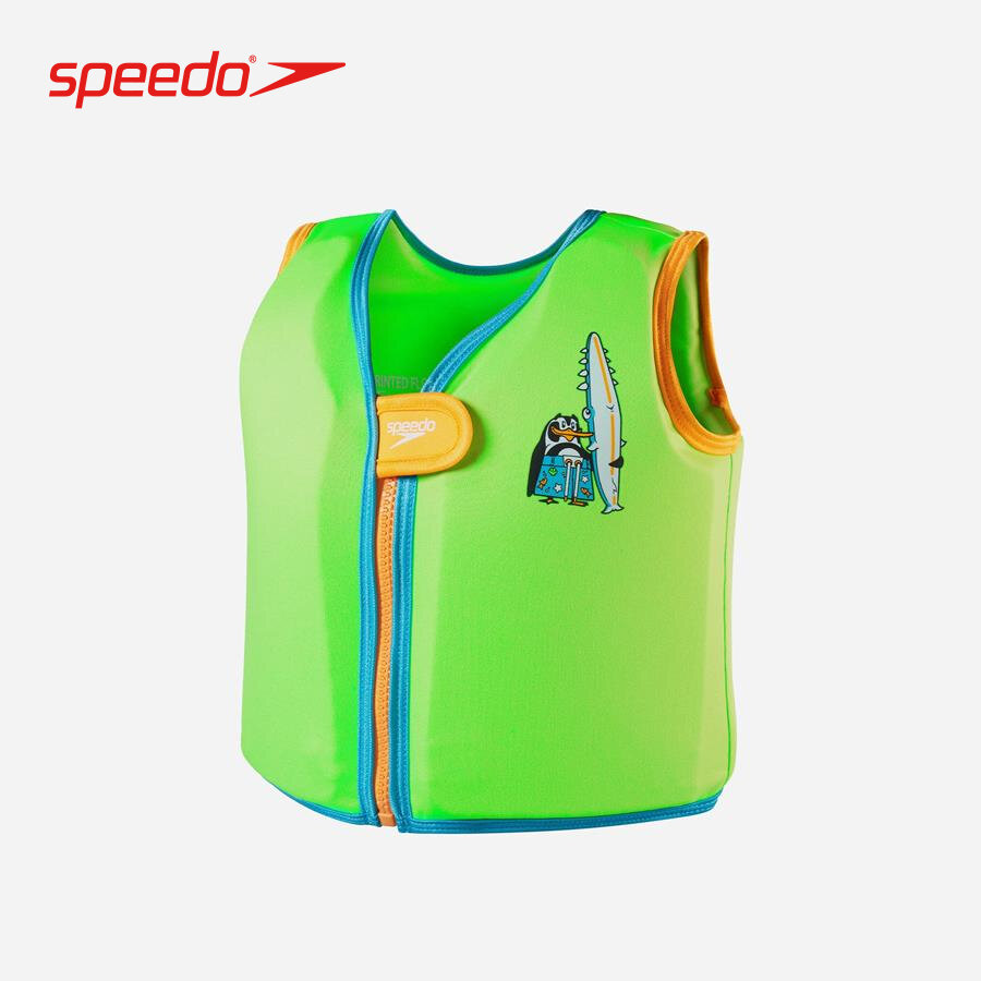 SPEEDO Áo phao trẻ em Printed Float Vest Iu Green Blue 8-1225214686