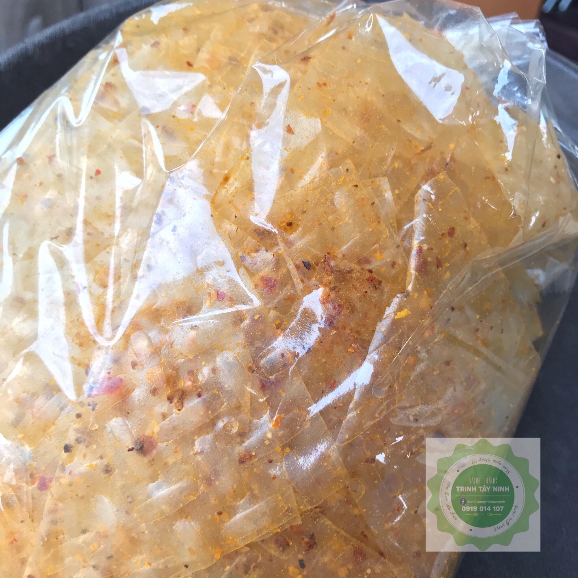 Bánh tráng xì ke tỏi phi Tây Ninh