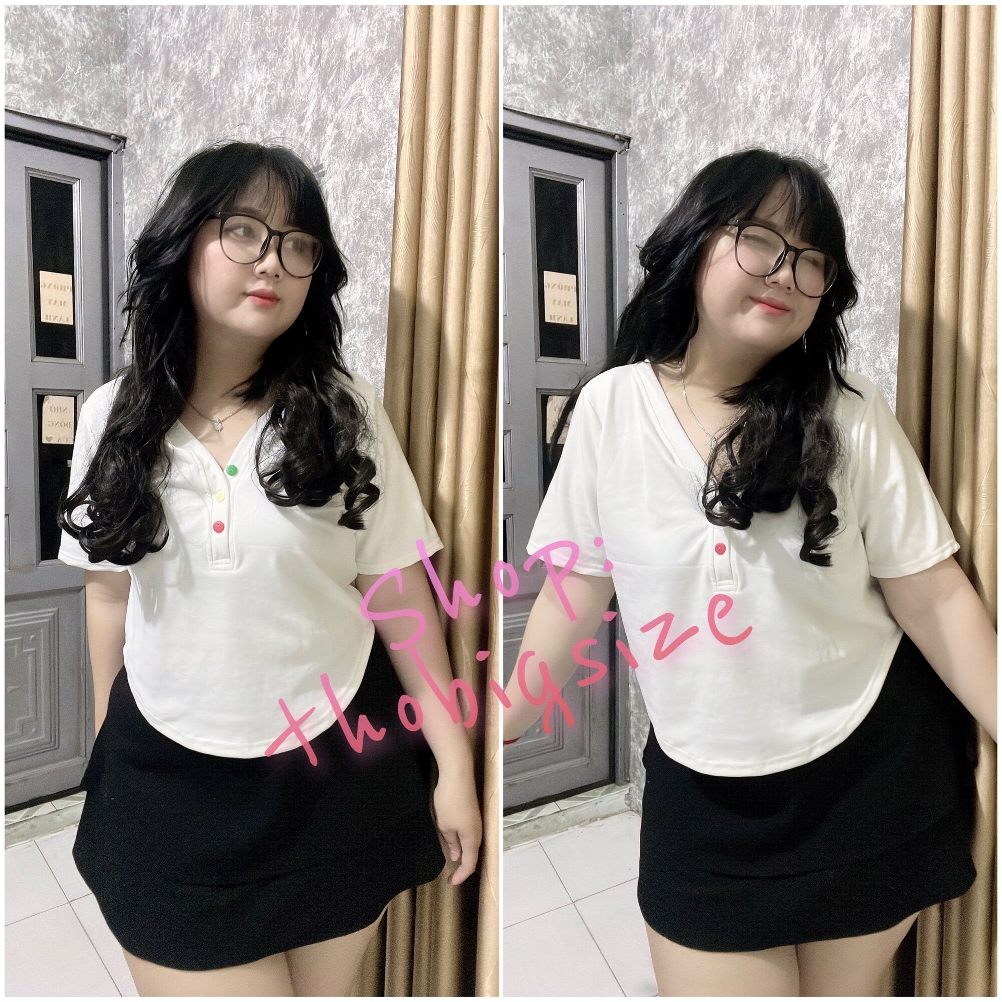 Áo thun vạt bầu 65-95kg