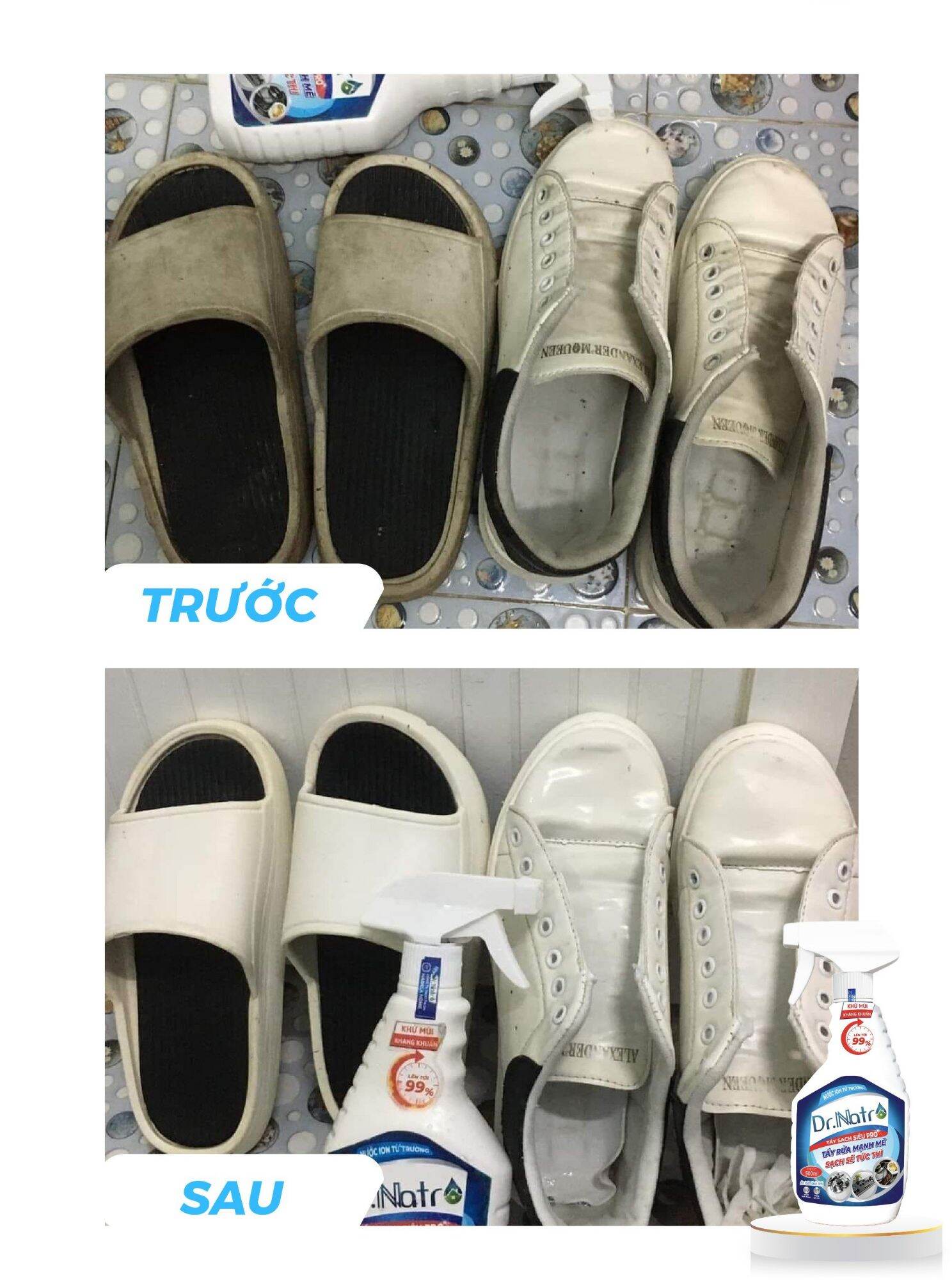 (Combo 2 chai) Nước tẩy đa năng Dr.natro (Tặng kèm 2 miếng xốp nhám chà đa năng và 1chai xịt nhỏ Drnatro) Làm Sạch,Vệ Sinh Bếp